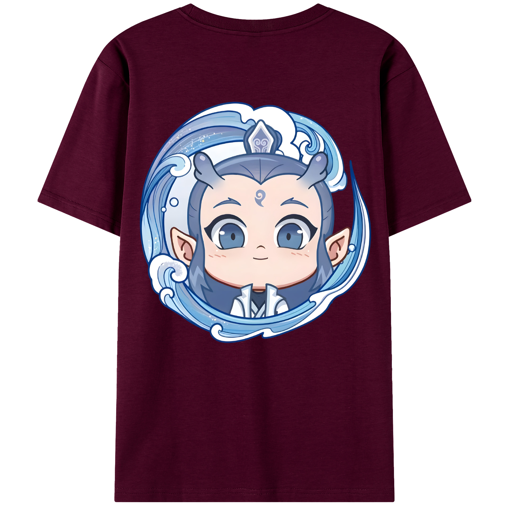 （画像用） Ne Zha 2 ナタ 魔童の大暴れ レディース半袖Tシャツ(バックプリント)